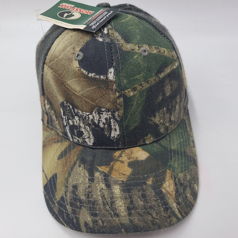 Blank Camo Hat Snapback (Fits Small) Mossy Oak Brown‎ Green Hunting Outdoor Men